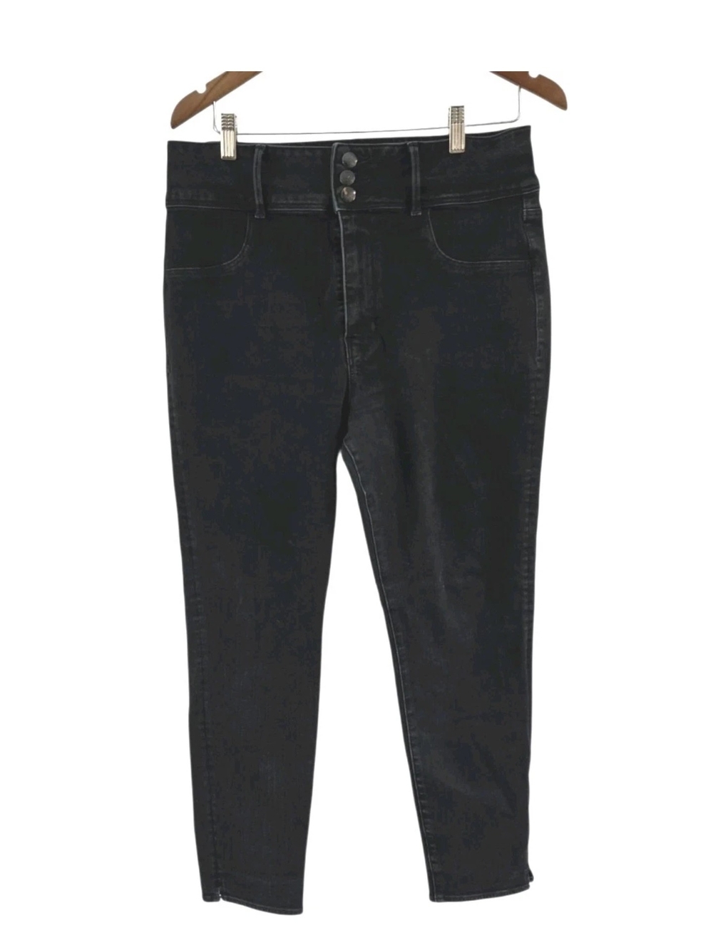 American Eagle 360 Super Stretch Black Hi Rise Jegging Jeans Womens Size 16